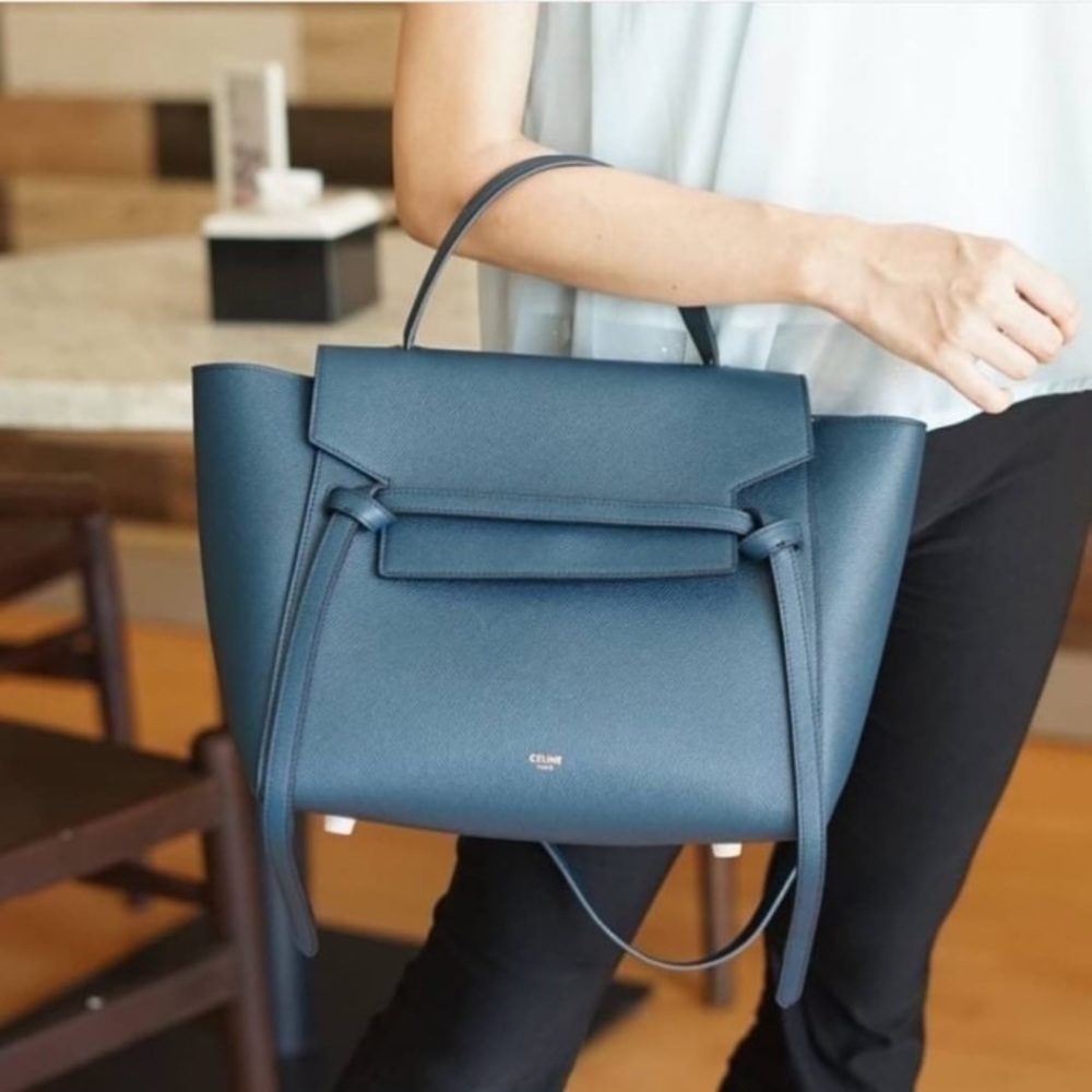 Celine Mini Belt Bag in Abyss Blue - Tote, Satchel, Work Bag - Picture 16 of 16